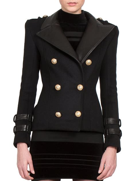 replica balmain jackets|balmain jacket women.